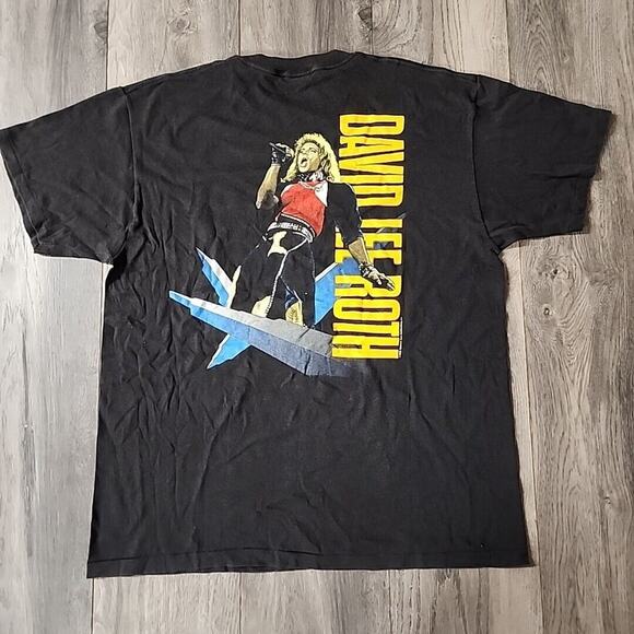 Vintage Concert T-Shirt David Lee Roth 1988 Van Halen Size XL - Picture 4 of 6